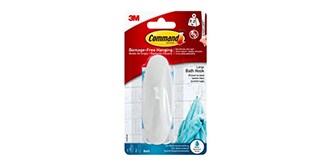 Command™ Bathroom Hooks and Caddies
